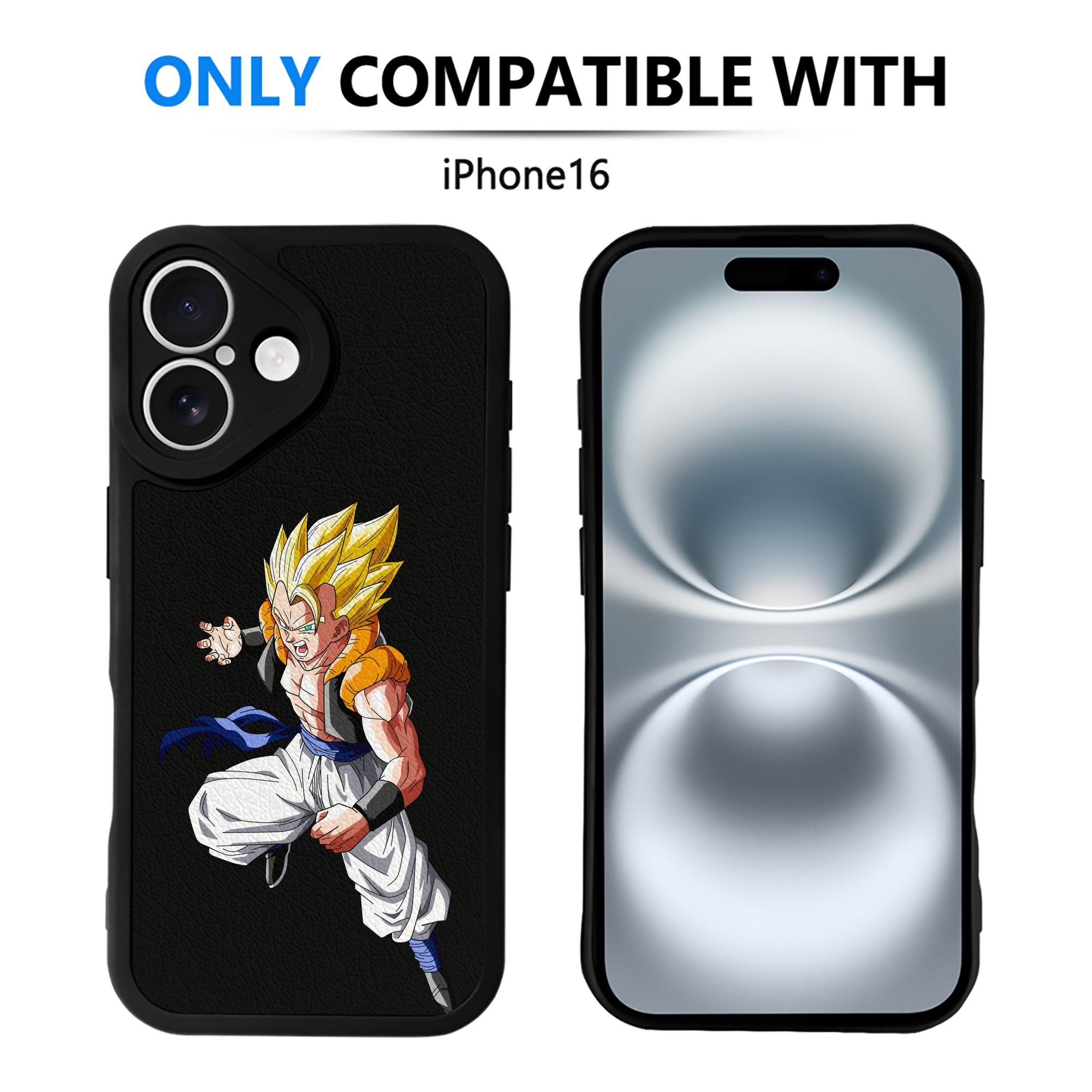 （画像用） ドラゴンボール ベジータ四世（Bejīta Yonsei）DRAGON BALL Vegeta IV 【iPhone 16シリーズ対応】シリコンスマホケース（レザー調） 材質：シリコン
